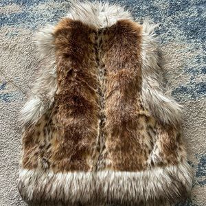 Faux fur vest